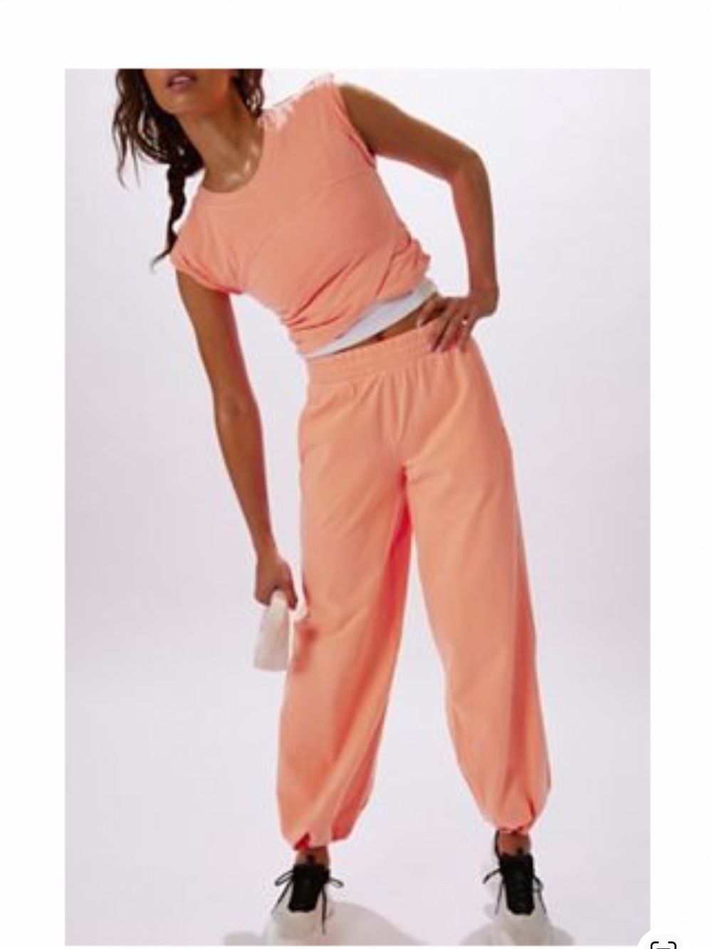 Free People Peach Hot Shot Crossover Set M